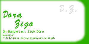 dora zigo business card