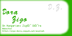 dora zigo business card